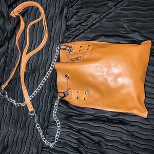 Leather cross body bag